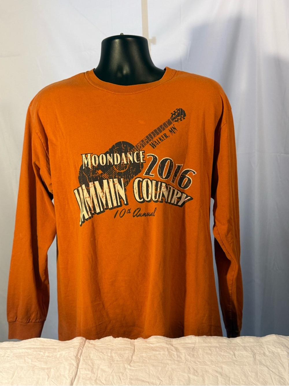 Moondance Jammin Country 2016 Orange Long-Sleeve Tee